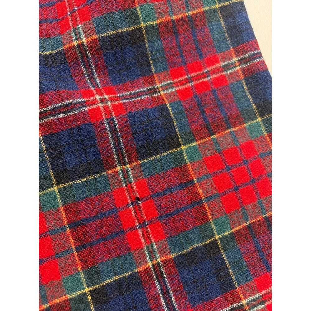 Pendleton Mens Wool Shirt Macpherson Red Tartan Plaid Vintage Large Made in USA - Picture 13 of 14